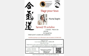 Stage pour tous avec Nuria Scapin à St Julien