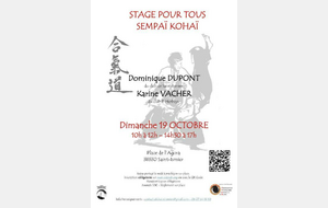 Stage pour tous Sempaï - Kohaï - SAINT-ISMIER